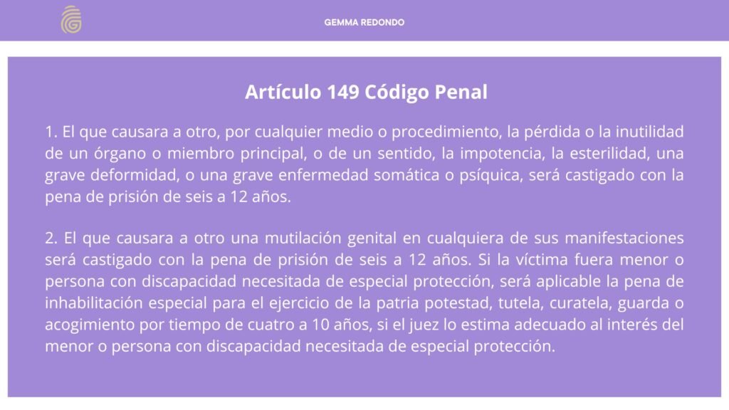 Artículo 149 Código Penal